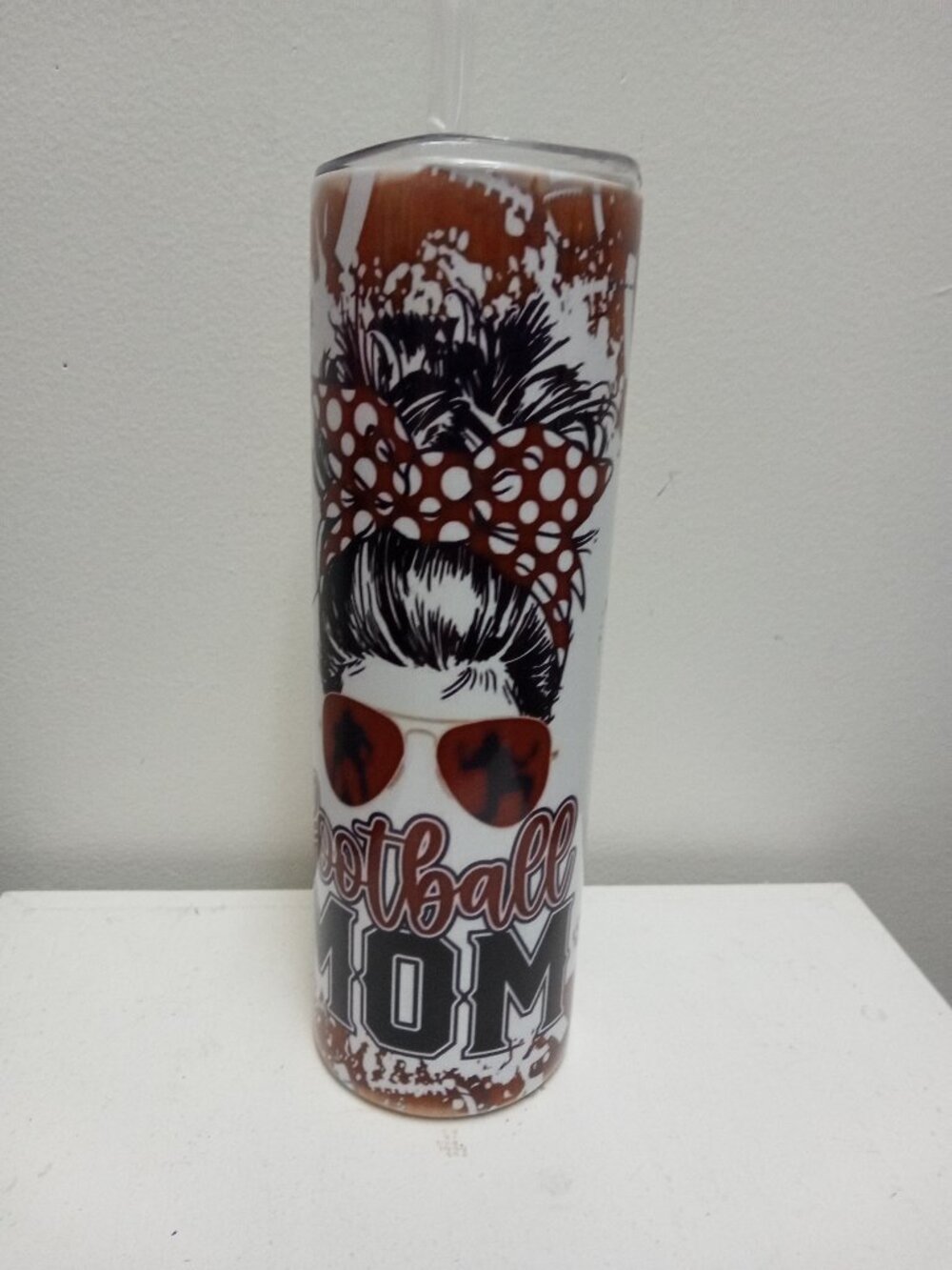20 oz Football Tumbler, Game Day Drink Cup for Football Fans-SO002